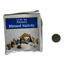 Miniature/Nativity/Desk top/Tiny Home/Christmas/Religious/Small spaces
